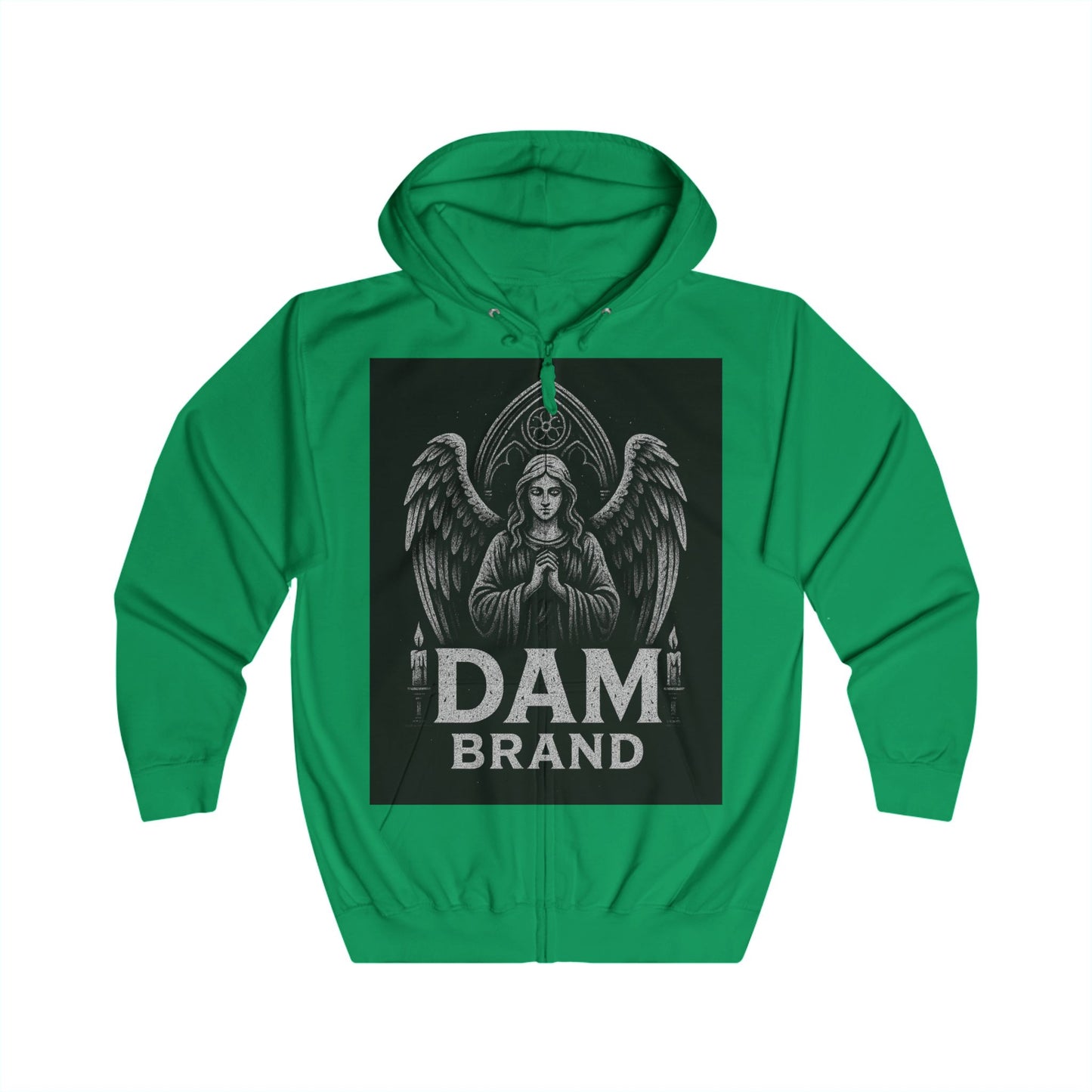 DAM BRAND® Gothic Graphic Hoodie – Halloween Streetwear Edition