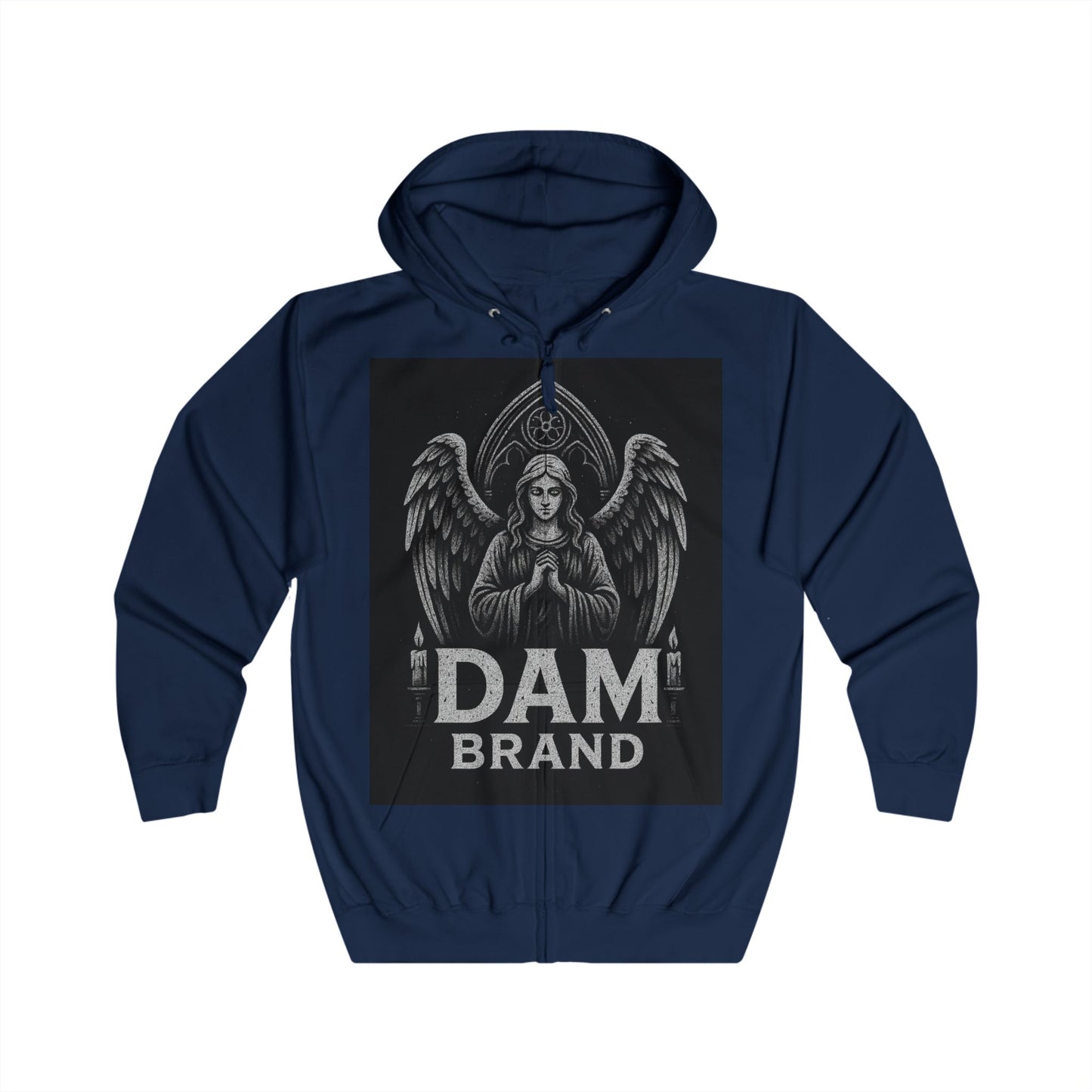 DAM BRAND® Gothic Graphic Hoodie – Halloween Streetwear Edition