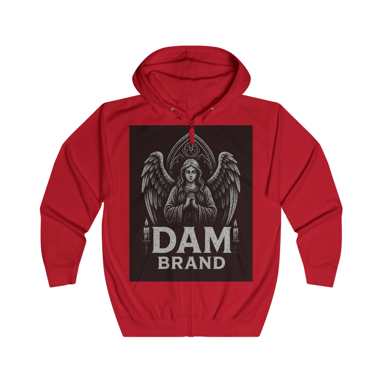 DAM BRAND® Gothic Graphic Hoodie – Halloween Streetwear Edition