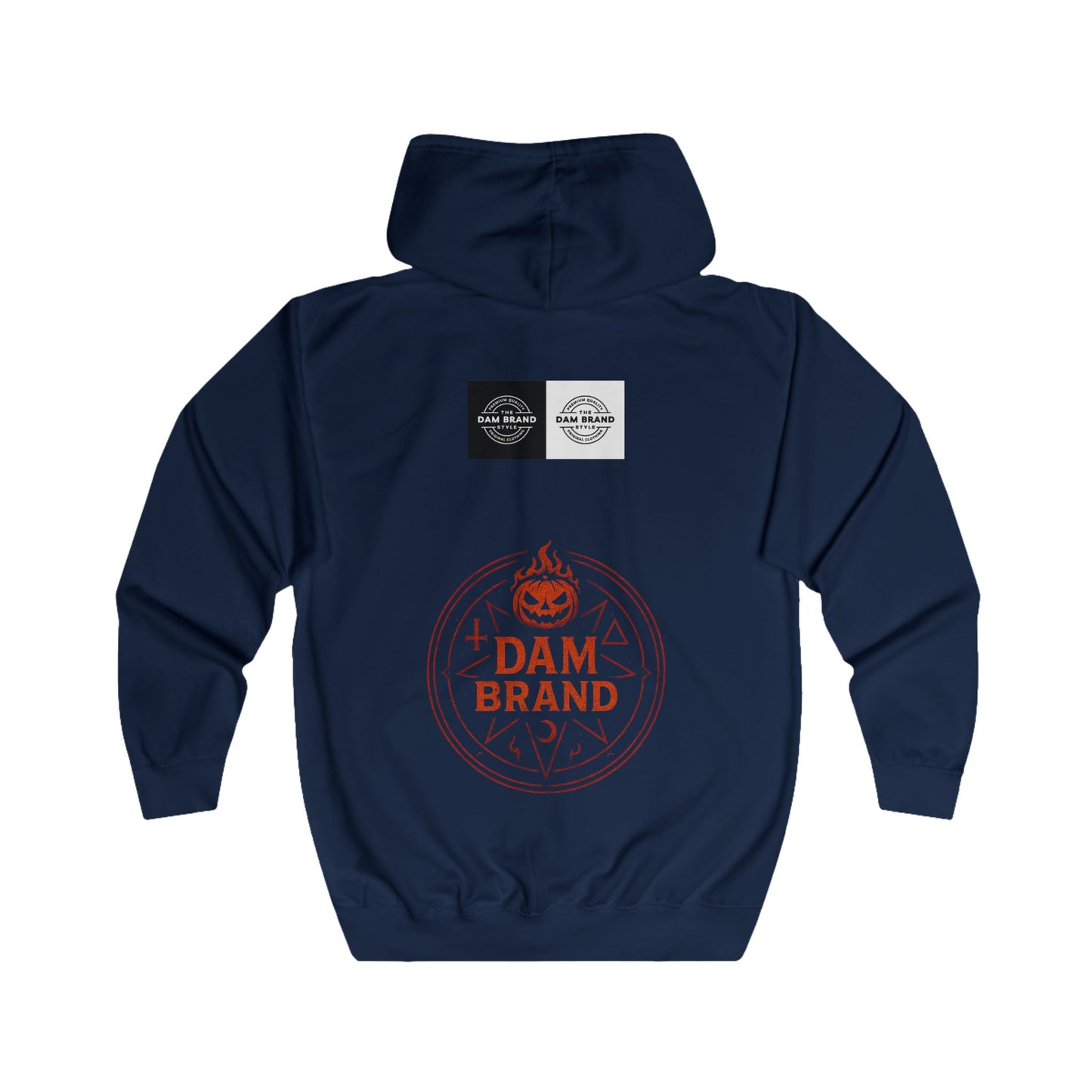 DAM BRAND® Gothic Graphic Hoodie – Halloween Streetwear Edition
