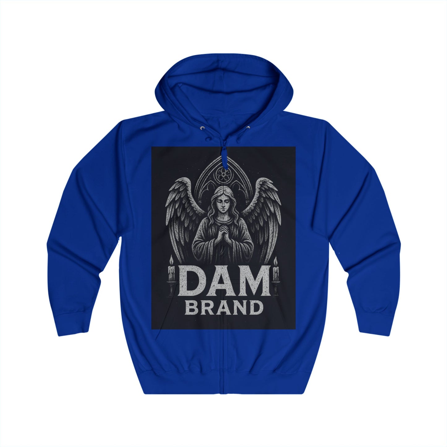 DAM BRAND® Gothic Graphic Hoodie – Halloween Streetwear Edition