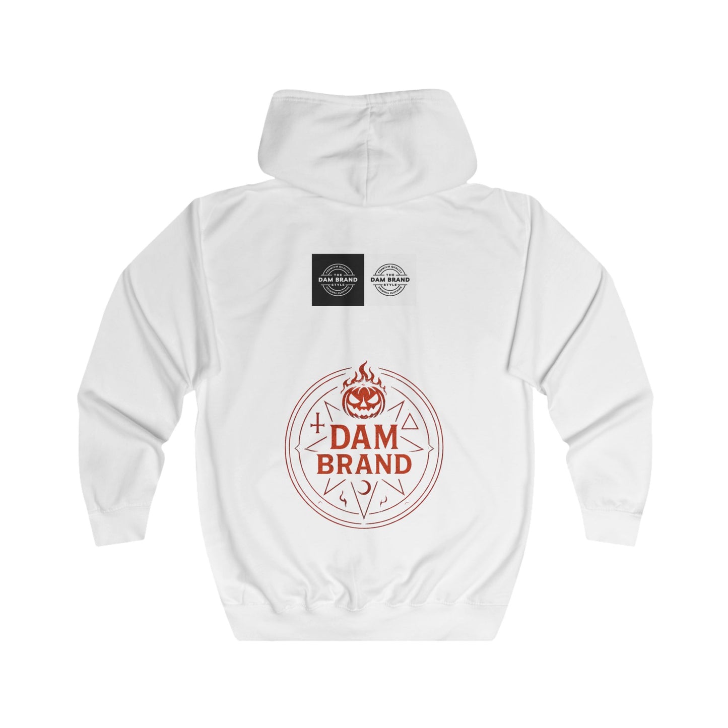 DAM BRAND® Gothic Graphic Hoodie – Halloween Streetwear Edition