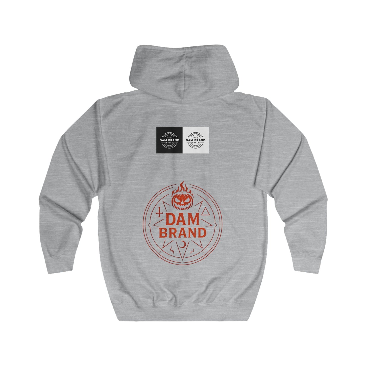 DAM BRAND® Gothic Graphic Hoodie – Halloween Streetwear Edition