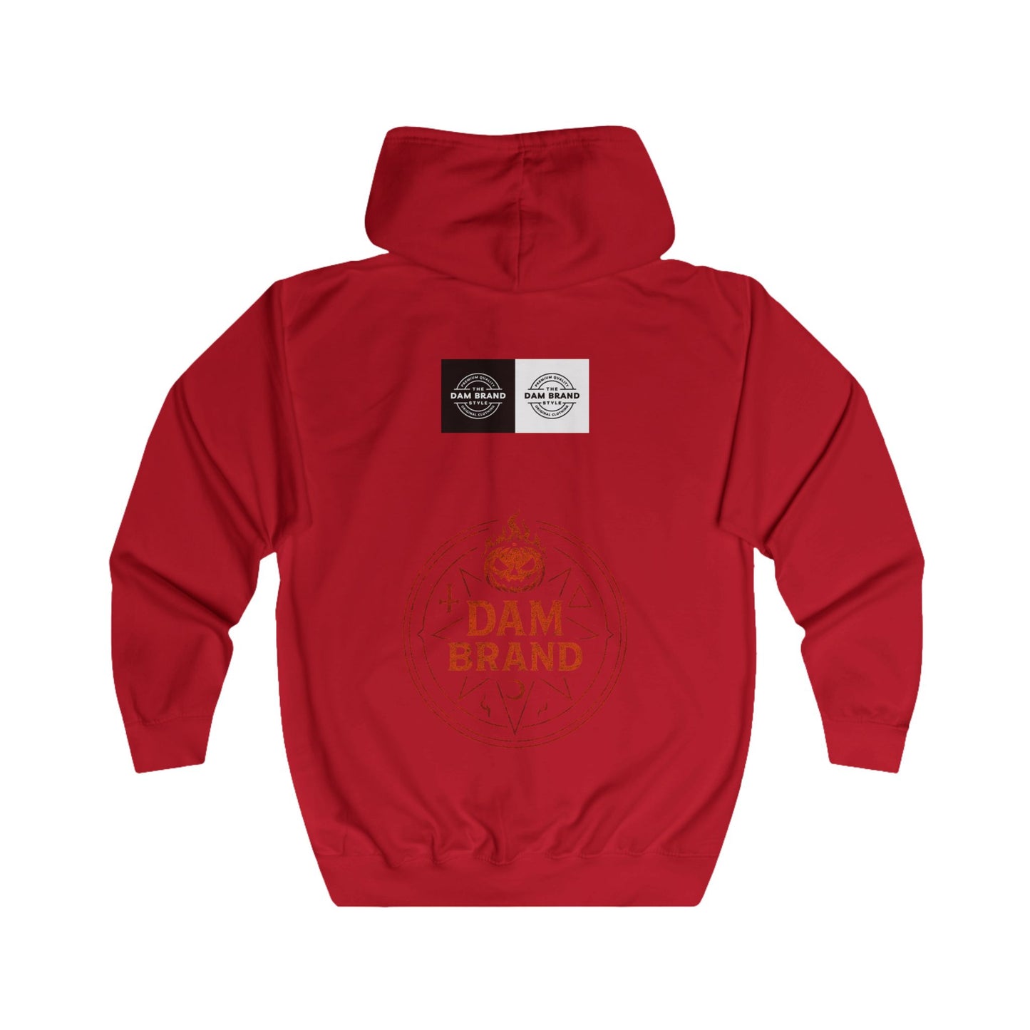 DAM BRAND® Gothic Graphic Hoodie – Halloween Streetwear Edition