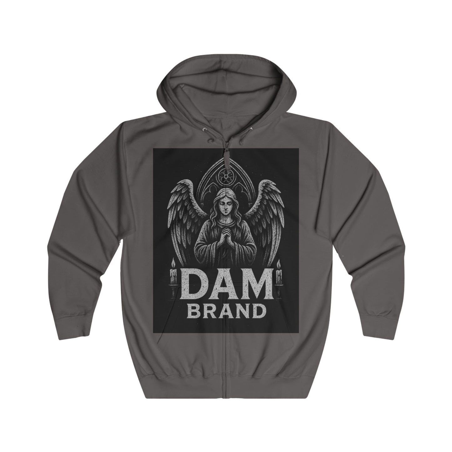DAM BRAND® Gothic Graphic Hoodie – Halloween Streetwear Edition