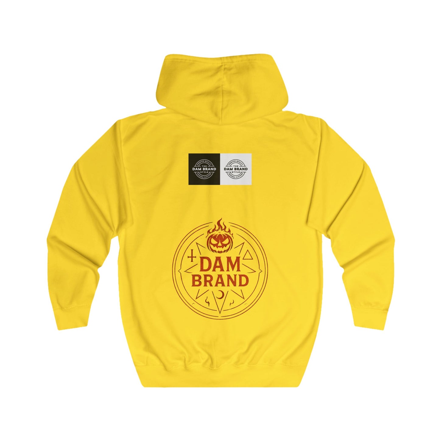 DAM BRAND® Gothic Graphic Hoodie – Halloween Streetwear Edition