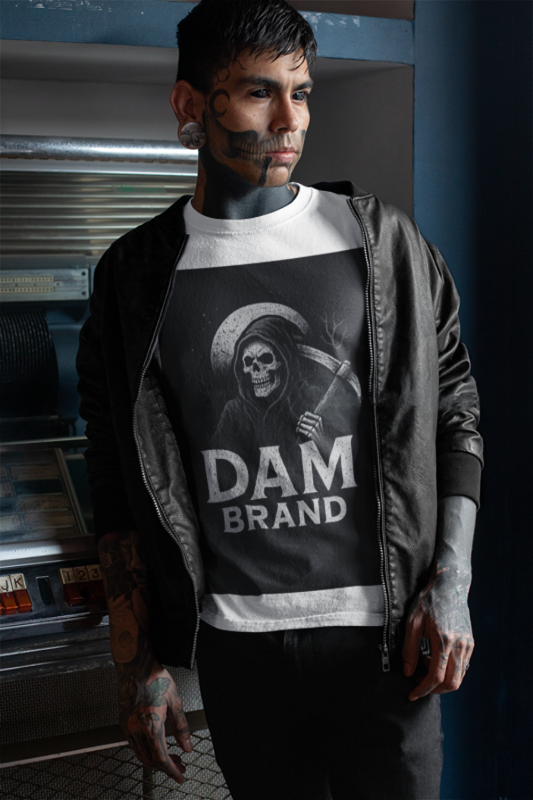 DAM BRAND® Rib Cage Rebel" – Skeleton Tee