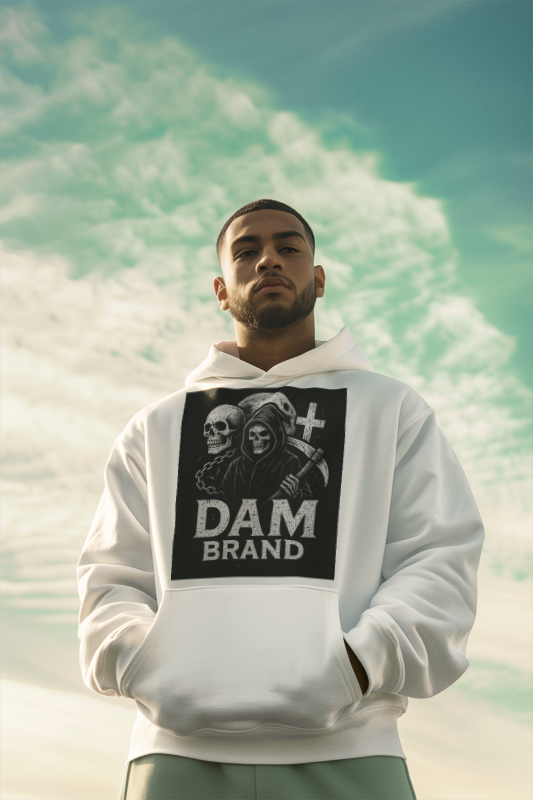 DAM BRAND® Gothic Graphic Halloween Hoodie