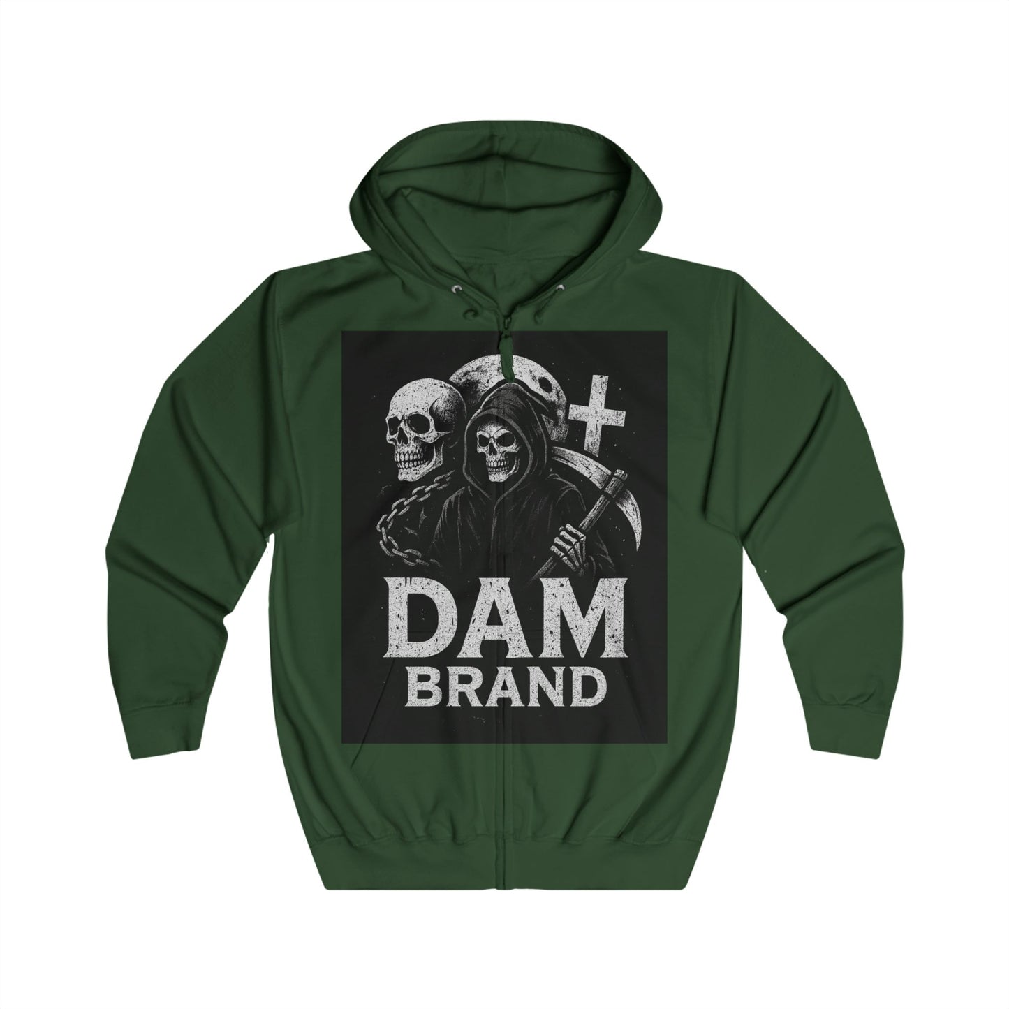 DAM BRAND® Gothic Graphic Halloween Hoodie