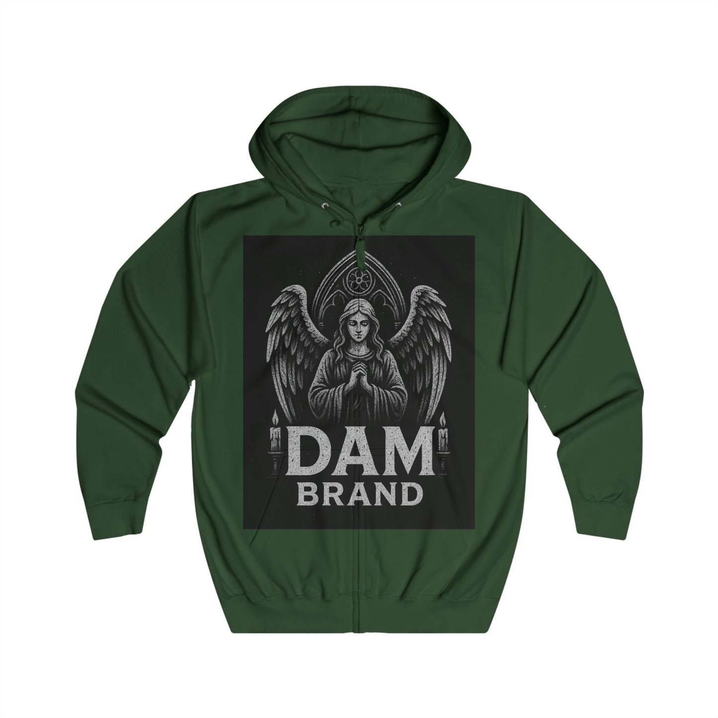 DAM BRAND® Gothic Graphic Hoodie – Halloween Streetwear Edition