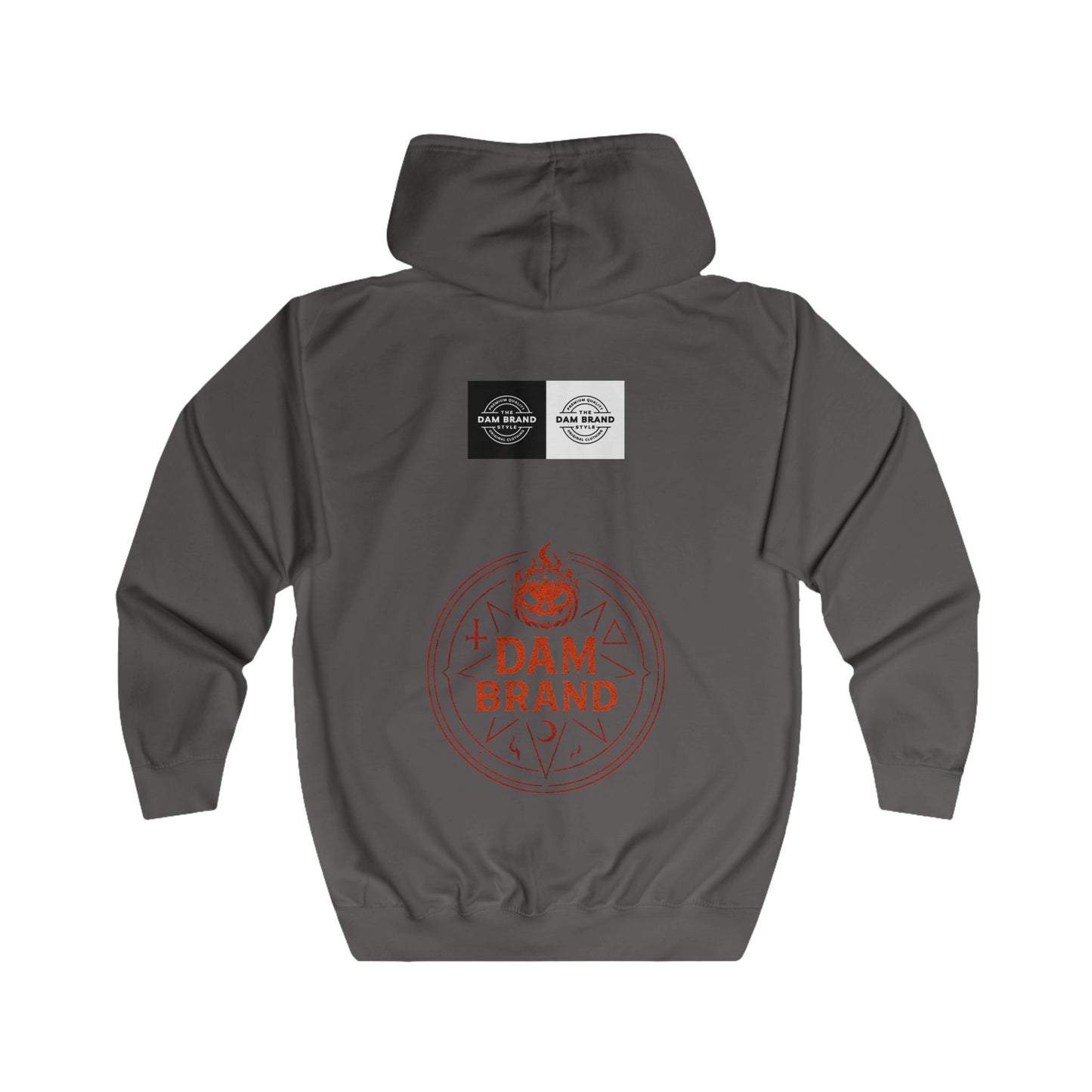 DAM BRAND® Gothic Graphic Hoodie – Halloween Streetwear Edition