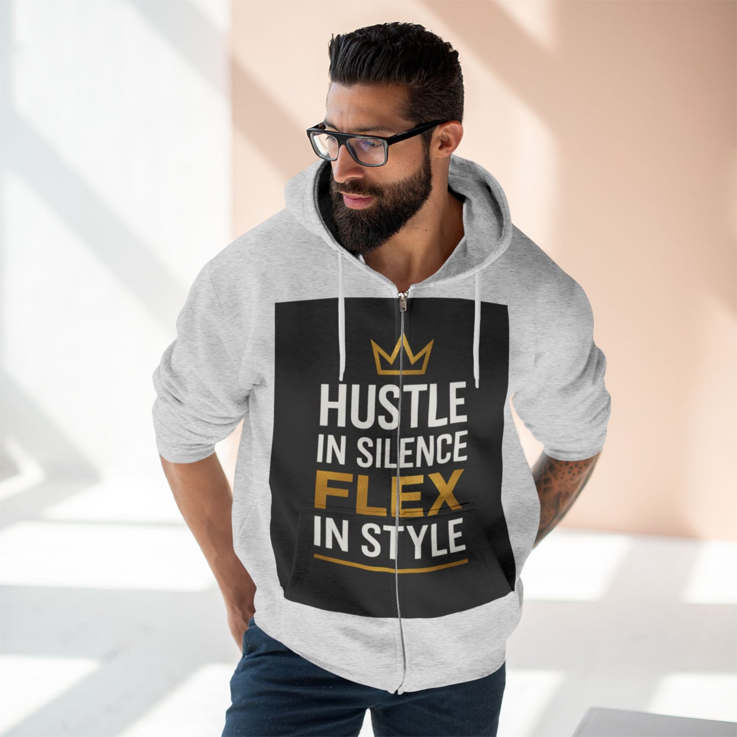 DAM BRAND®  Hustle Mode Crown Hoodie